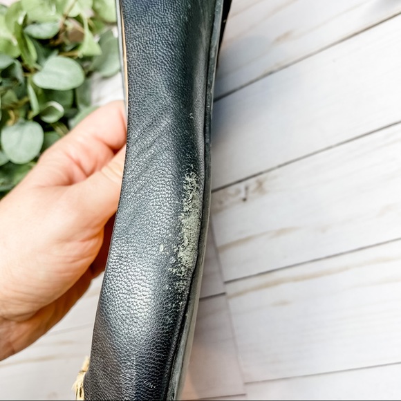 Leopard Hair, Black Leather & Studded Pointy Flats - Picture 6 of 9